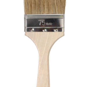 3" Natural bristle brush - Wooden Handle