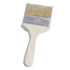 4" Natural bristle laminating brush - Wooden Handle
