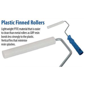 100mm x 15mm PLASTIC FINNED ROLLER