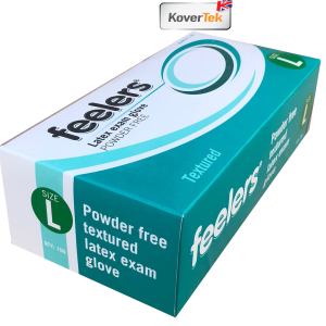 Latex Gloves Powder Free (100 per box) Size Large