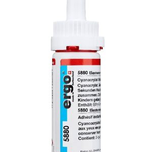 Kisling Ergo 5880 Flexible Black Cyanoacrylate Adhesive 50g